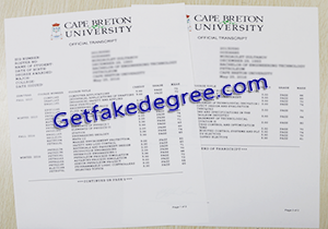 buy fake Cape Breton University transcript