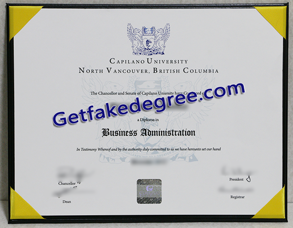 Capilano University diploma,  Capilano University fake degree