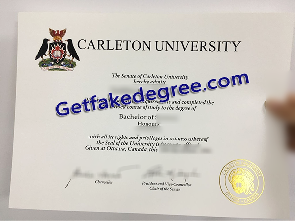 Carleton University diploma, Carleton University fake degree