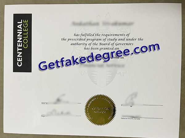 Centennial College diploma, Centennial College fake degree