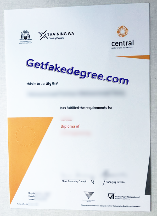Central Institute of Technology diploma, TAFE fake degree