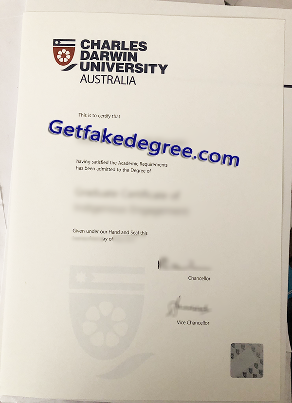 Charles Darwin University diploma, Charles Darwin University fake degree