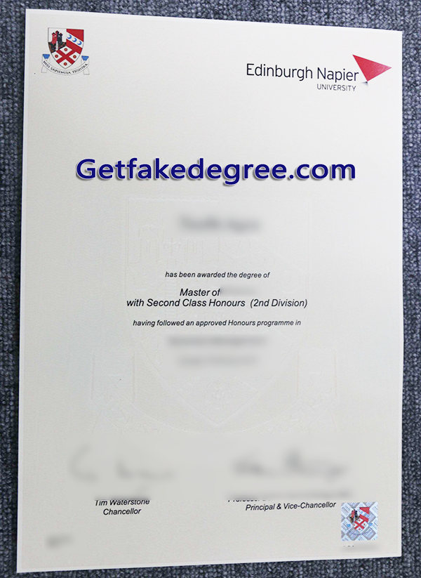 Edinburgh Napier University degree, Edinburgh Napier University fake diploma