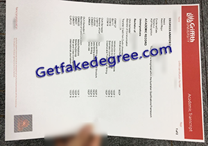 buy fake Griffith University transcript