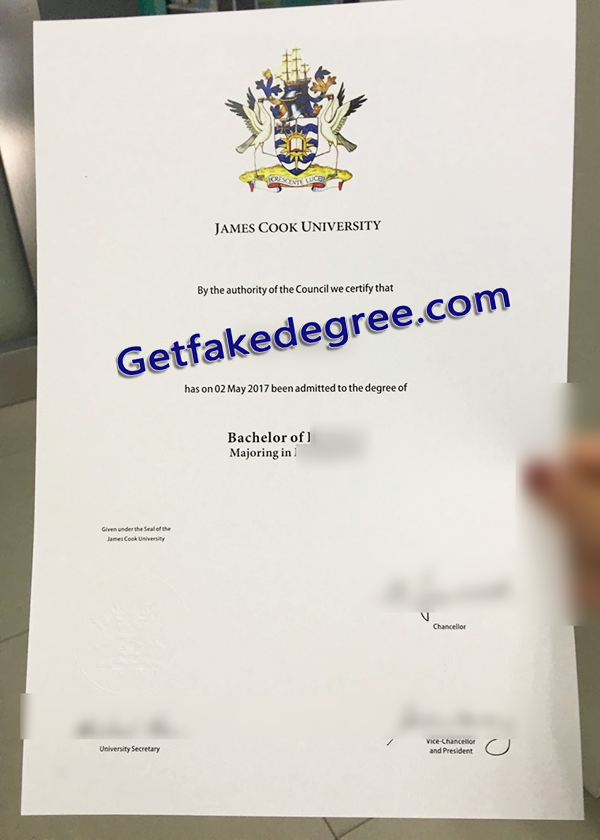 James Cook University degree, James Cook University fake diploma