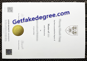 buy fake Leeds Beckett University diploma