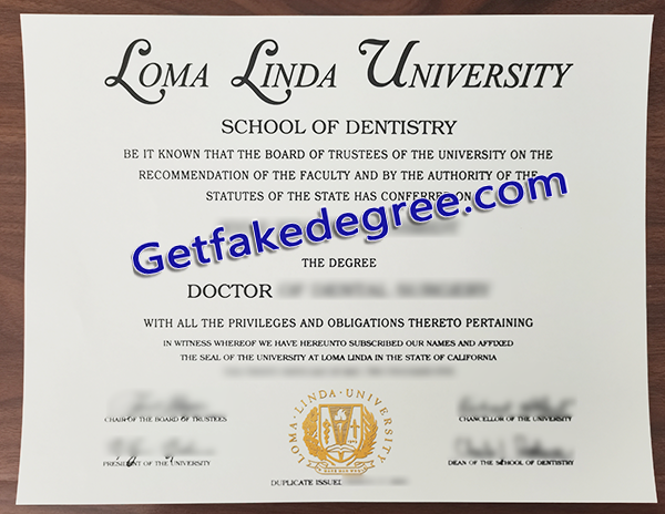 Loma Linda University diploma, Loma Linda University fake degree