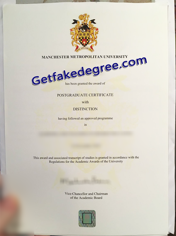 Manchester Metropolitan University diploma, Manchester Metropolitan University fake degree