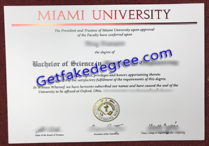 buy fake Miami University diploma