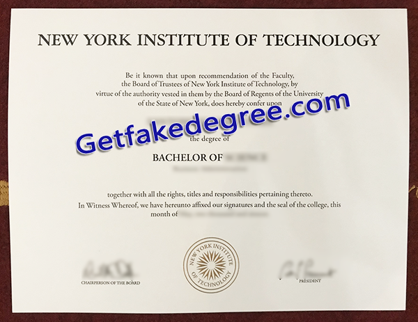fake NYIT degree, New York Institute of Technology diploma