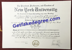 buy fake New York University diploma