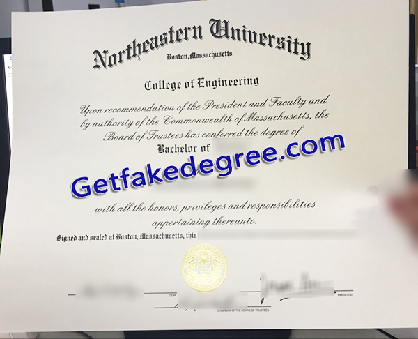 Northeastern University diploma, Northeastern University fake degree