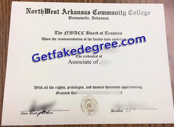 Northwest Arkansas Community College degree, NWACC fake diploma