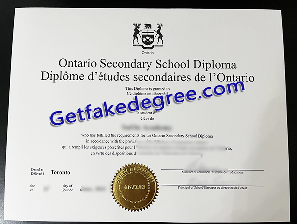 Ontario Secondary School diploma, fake Ontario Secondary School degree