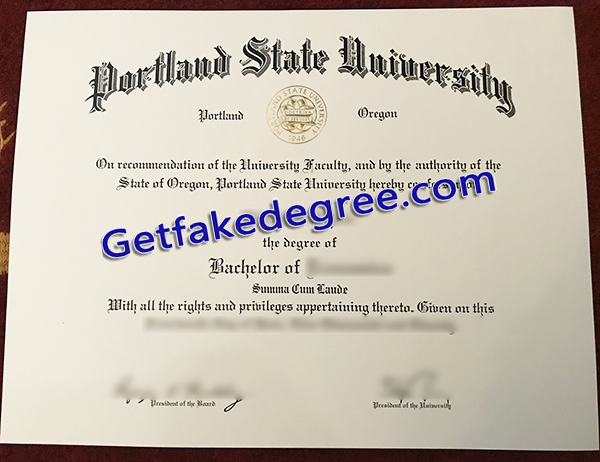 Portland State University degree, PSU fake diploma