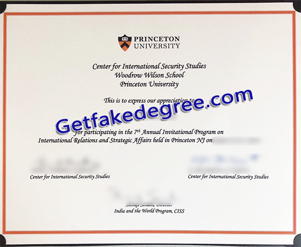 Princeton University degree, Princeton University fake diploma