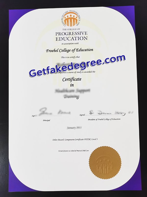 Progressive Education certificate, Progressive Education fake degree