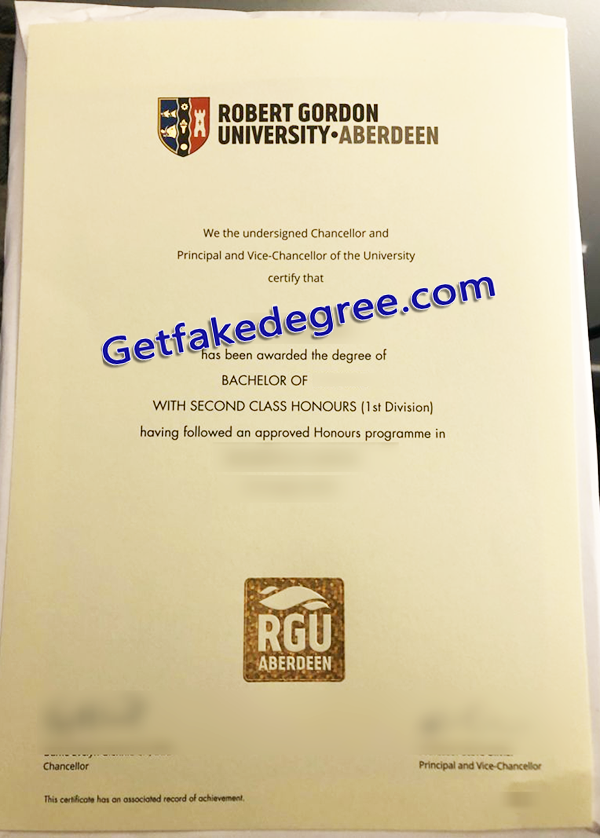 Robert Gordon University diploma, Robert Gordon University fake degree
