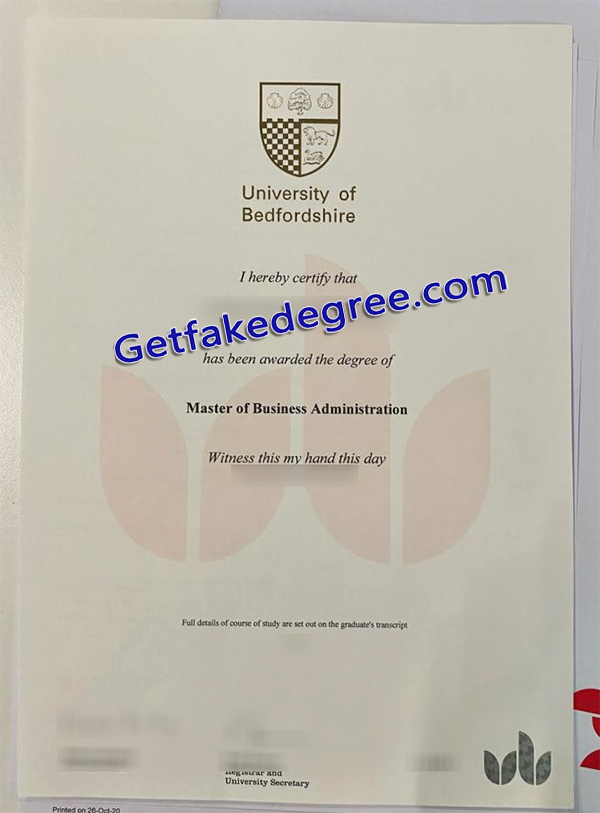 University of Bedfordshire degree, University of Bedfordshire fake diploma
