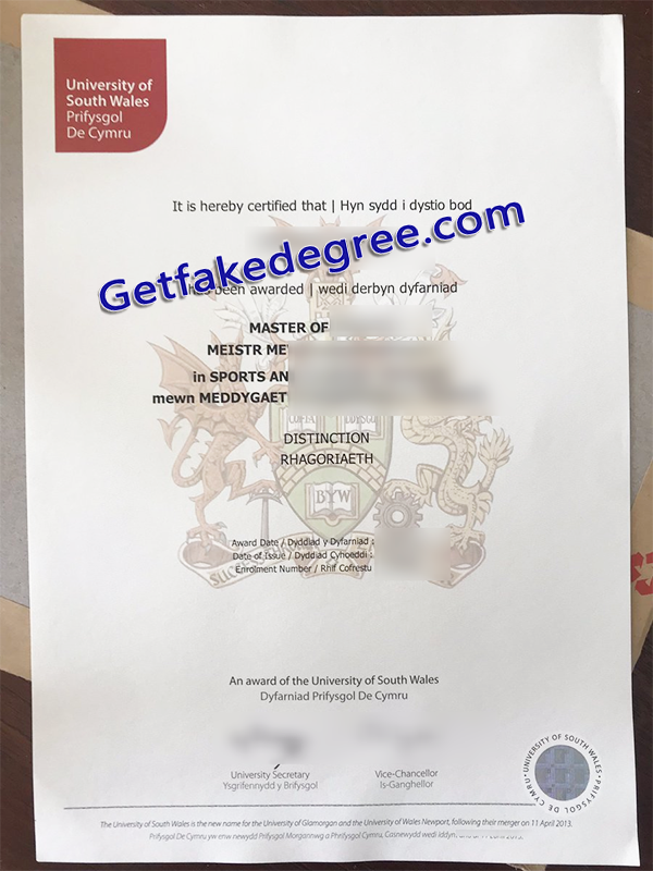University of South Wales diploma, University of South Wales fake degree