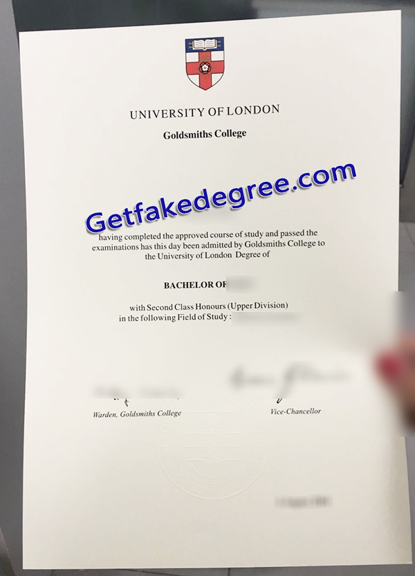 Goldsmiths University of London diploma, Goldsmiths College fake degree