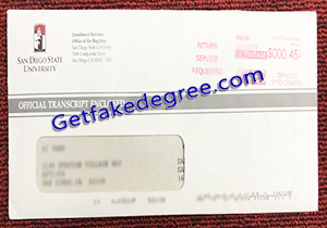 buy fake San Diego State University transcript envelope