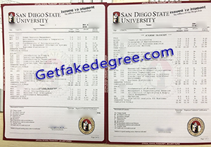 buy fake San Diego State University transcript