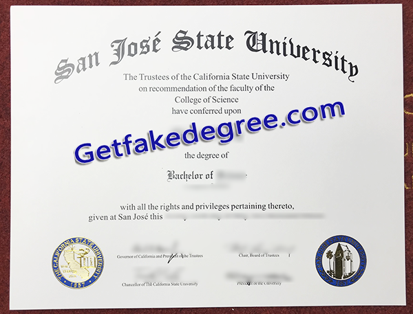 San Jose State University diploma, SJSU fake degree