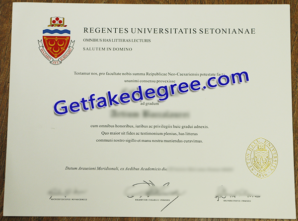 Seton Hall University degree, Seton Hall University fake diploma