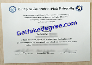 buy fake Southern Connecticut State University diploma