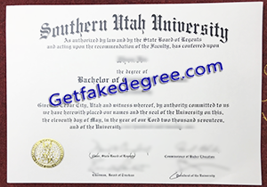 buy fake Southern Utah University diploma