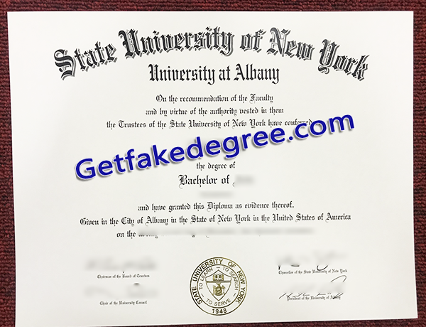 State University of New York at Albany diploma, SUNY Albany fake degree