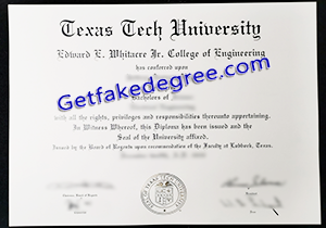 buy fake Texas Tech University diploma