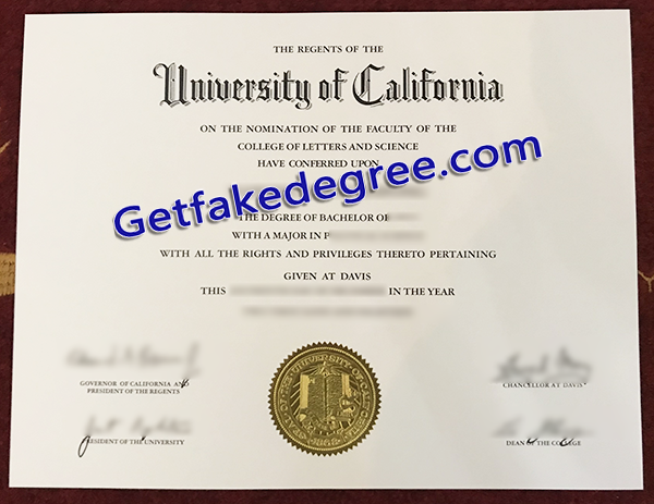 UC Davis diploma, UC Davis fake degree