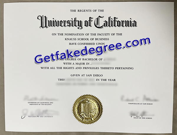 UC San Diego diploma, UCSD fake degree