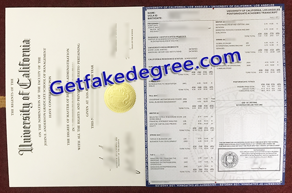 UCLA fake diploma, UCLA fake transcript