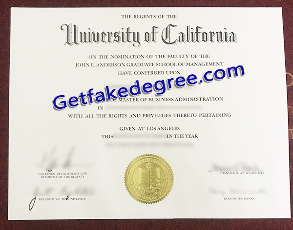 University of California Los Angeles diploma, UCLA fake degree