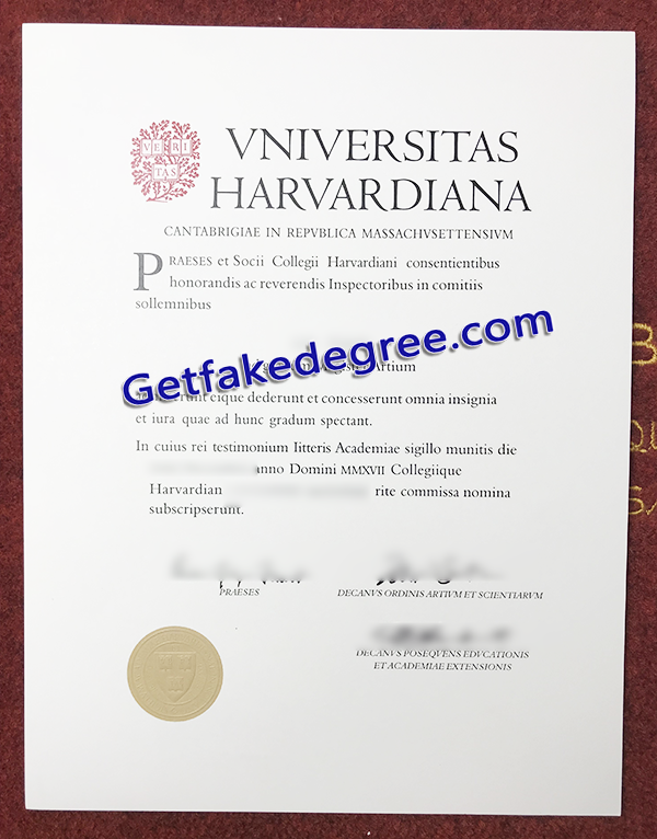 Universitas Harvardiana diploma, Harvard University fake degree