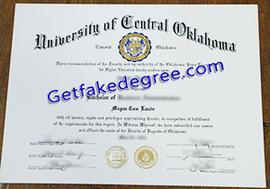 buy fake University of Central Oklahoma diploma