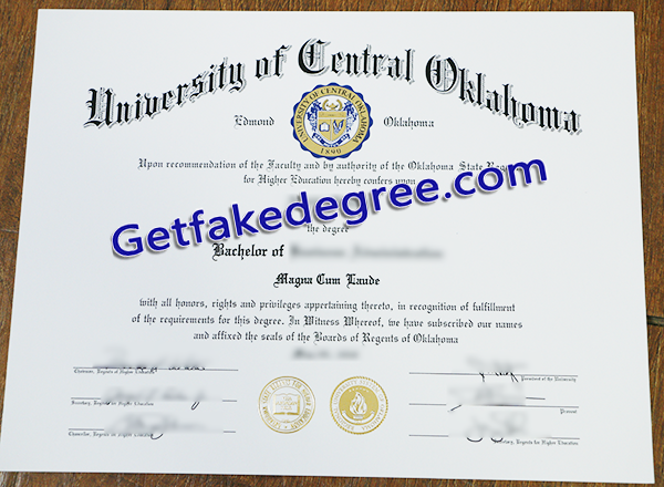 University of Central Oklahoma degree, UCO fake diploma