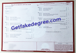 buy fake University of Chicago transcript