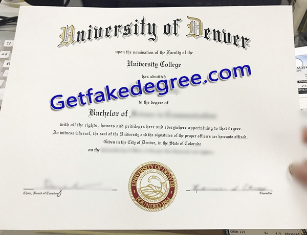 University of Denver degree, University of Denver fake diploma