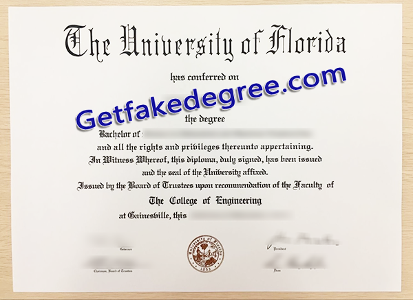 University of Florida degree, University of Florida fake diploma