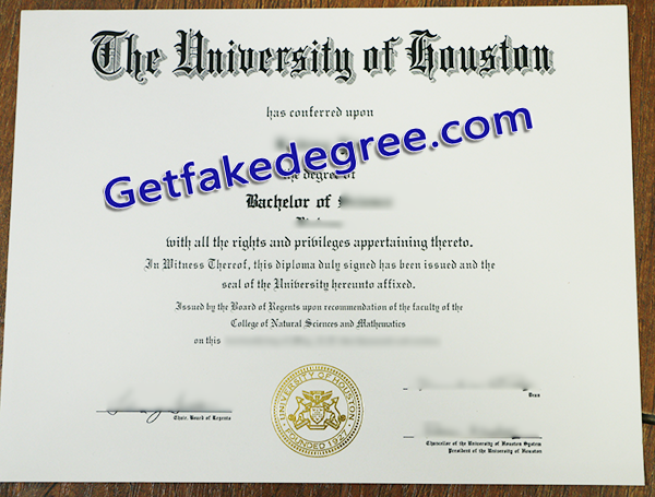 University of Houston degree, University of Houston fake diploma