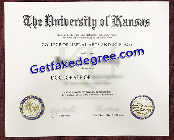 University of Kansas degree, University of Kansas fake diploma