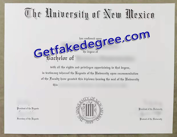 University of New Mexico degree, University of New Mexico fake diploma