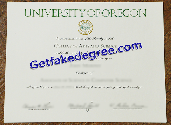 University of Oregon diploma, University of Oregon fake degree