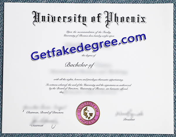University of Phoenix diploma, University of Phoenix fake degree