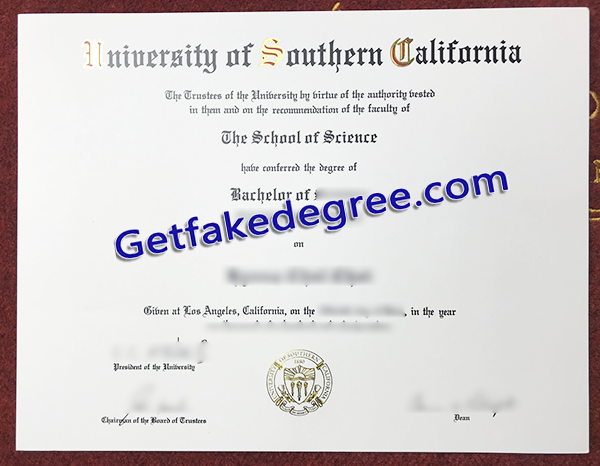 University of Southern California diploma, USC fake degree