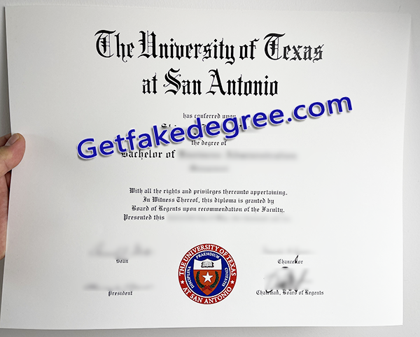University of Texas at San Antonio diploma, UTSA fake degree